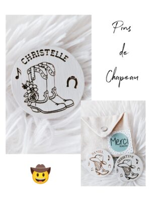 Pins de chapeau personnalisé