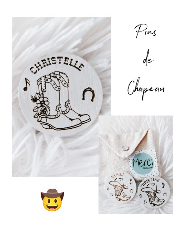 Pins de chapeau personnalisé