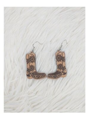 Boucles d’oreilles – Santiags fleuries