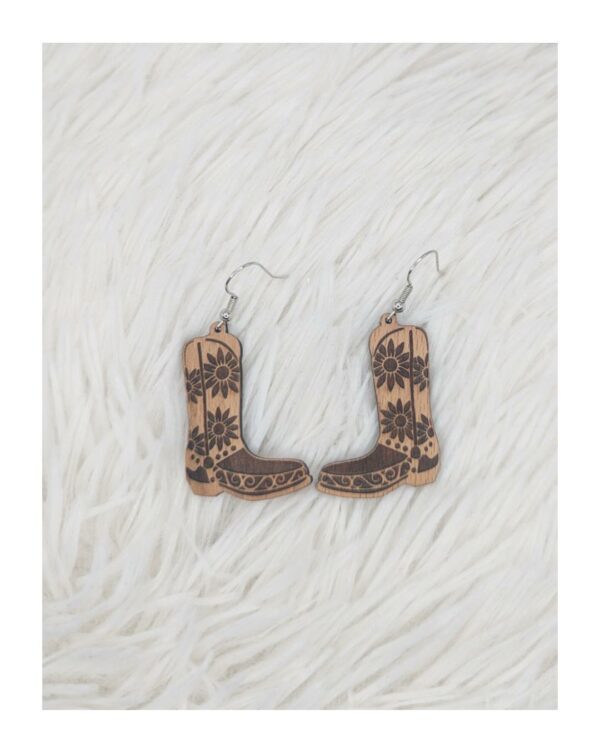 Boucles d’oreilles – Santiags fleuries