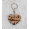 Porte-clés en bois personnalisé - Fêtes des mères
