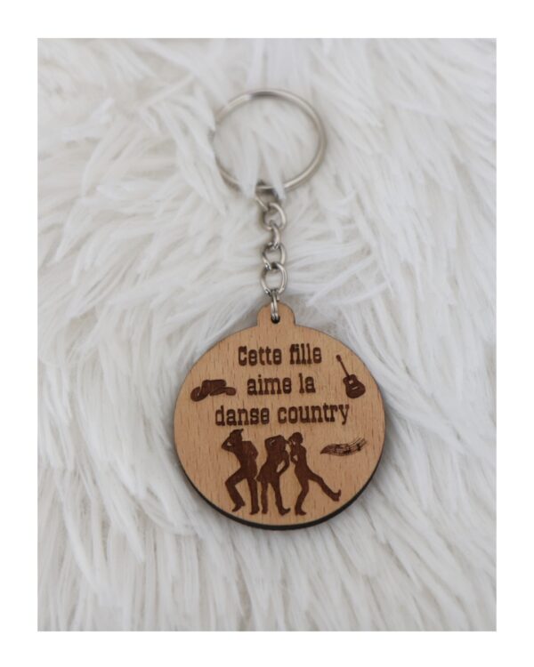 Porte-clés personnalisé – Country