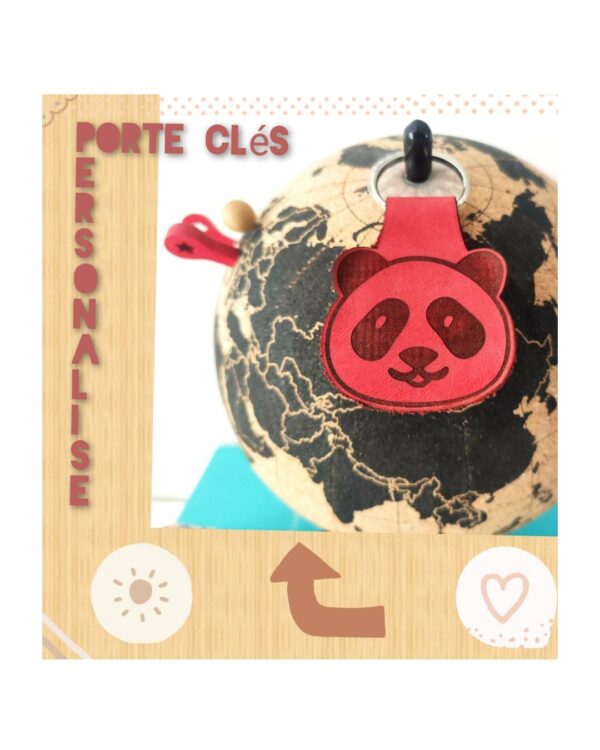 Porte-clés en cuir personnalisé