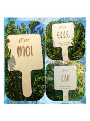 Pancarte pour jeu mariage