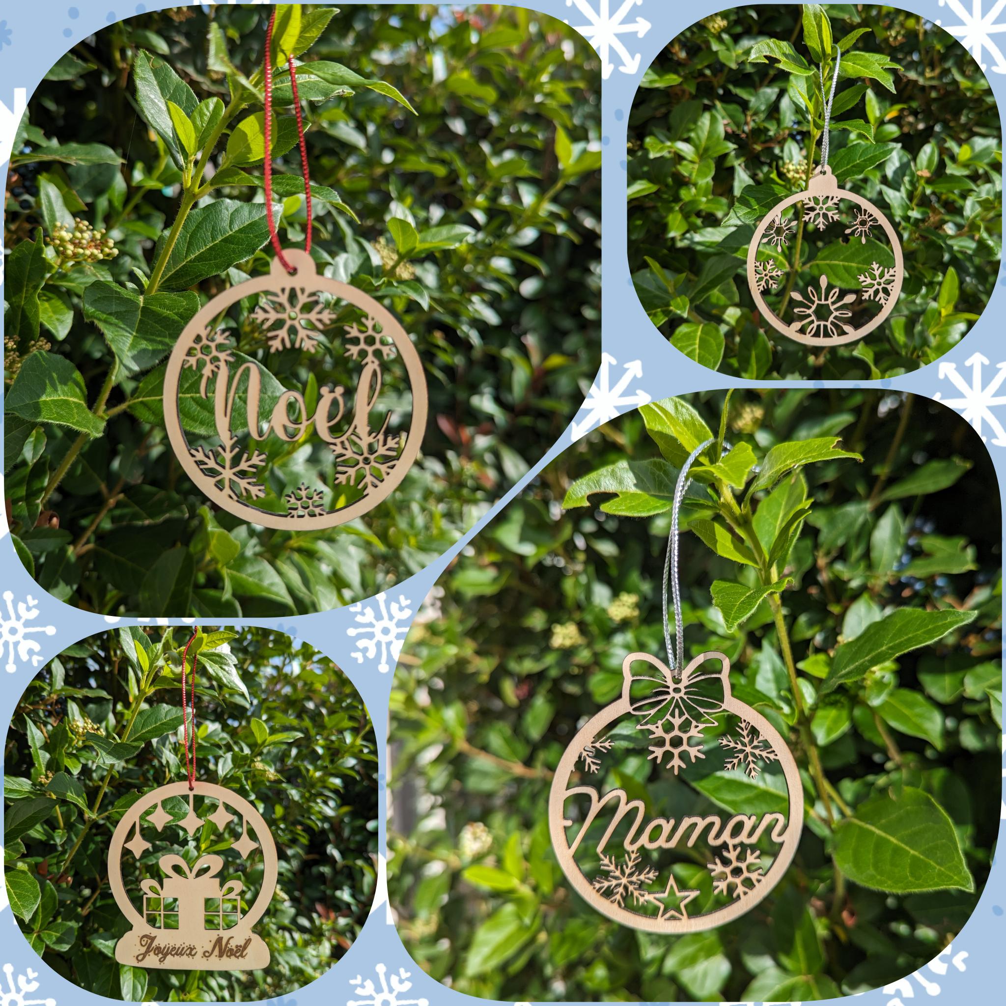 Boucles d'oreilles en bois motif country et géométrique