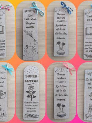 Marque-pages en bois